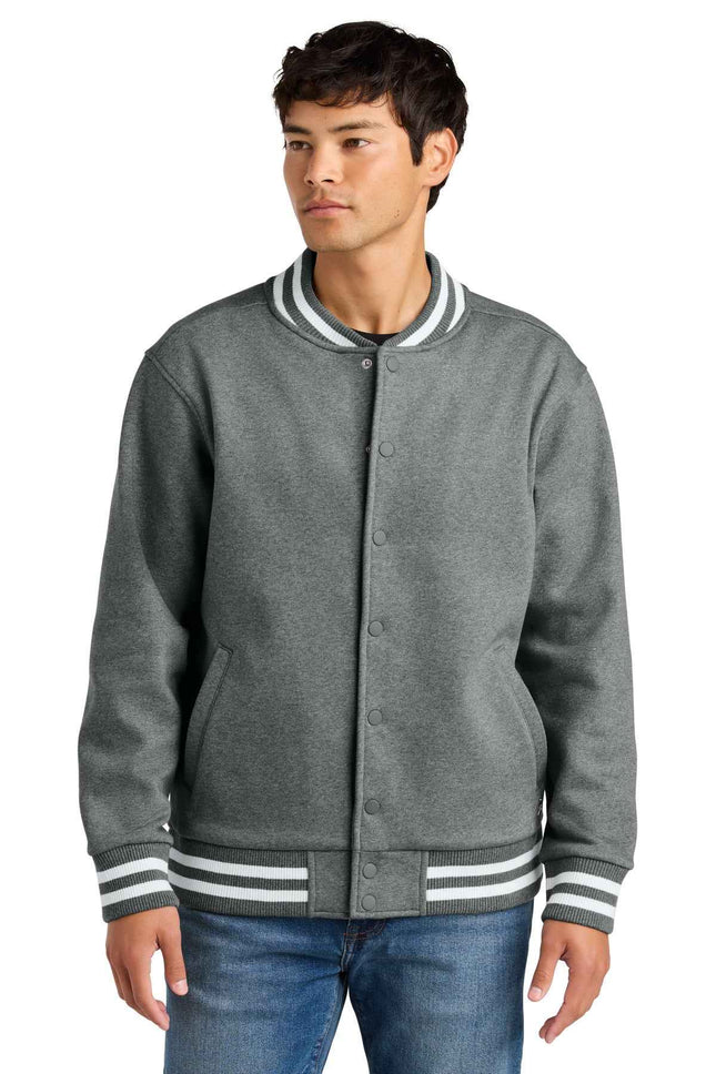 New Era Varsity Heavyweight Fleece Jacket NEA560 Grey Frost