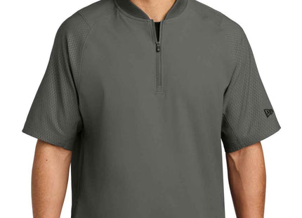 New Era Cage Short Sleeve 1/4Zip Jacket NEA600 Graphite