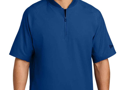 New Era Cage Short Sleeve 1/4Zip Jacket NEA600 Royal