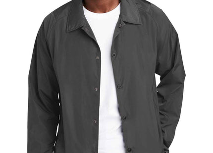New Era Coaches Jacket NEA601 Graphite