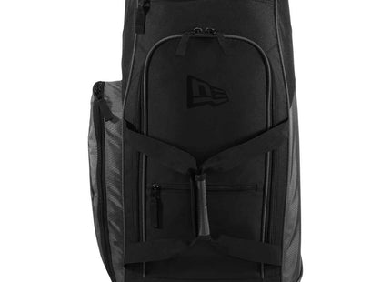 New Era Shutout Wheeled Bat Bag NEB701 Graphite Black OSFA