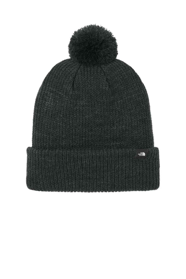 The North Face Pom Beanie NF0A7RGI TNF Black Heather OSFA