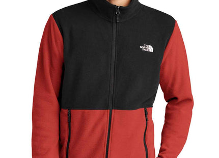 The North Face Glacier FullZip Fleece Jacket NF0A7V4J Rage Red TNF Black