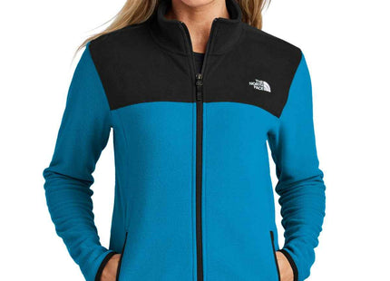 The North Face Women's Glacier FullZip Fleece Jacket NF0A7V4K Hero Blue TNF Black