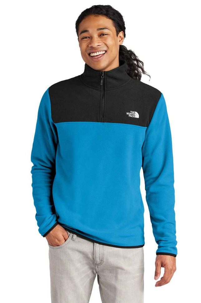 The North Face Glacier 1/4Zip Fleece NF0A7V4L Hero Blue TNF Black
