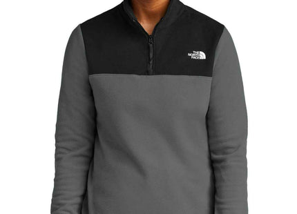 The North Face Women's Glacier 1/4Zip Fleece NF0A7V4M Asphalt Grey TNF Black