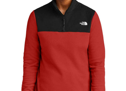 The North Face Women's Glacier 1/4Zip Fleece NF0A7V4M Rage Red TNF Black
