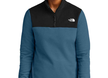 The North Face Women's Glacier 1/4Zip Fleece NF0A7V4M Shady Blue TNF Black