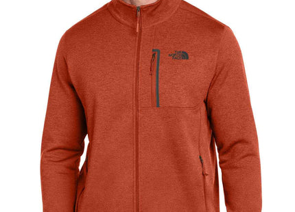 The North Face Skyline FullZip Fleece Jacket NF0A7V64 Zion Orange Heather Urban Navy