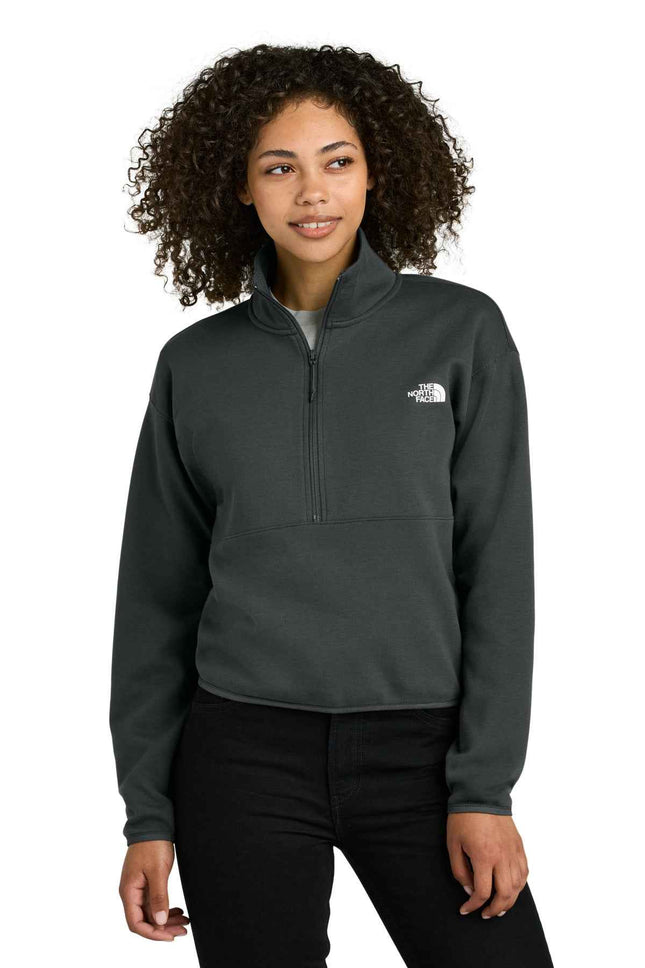 The North Face Women's DoubleKnit 1/2Zip Fleece NF0A8C5H Asphalt Grey