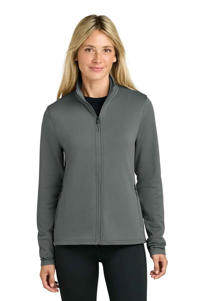 The North Face Women's Aim FullZip Fleece Jacket NF0A8FQJ Smoked Pearl Grey