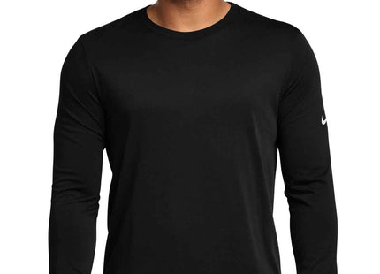Nike DriFIT Cotton/Poly Long Sleeve Tee NKBQ5230 Black