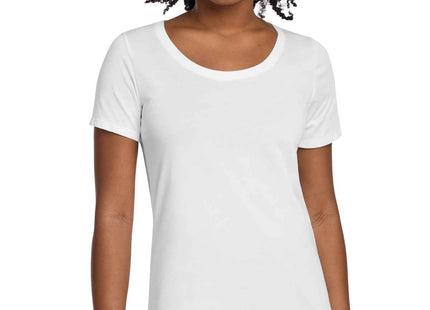 Nike Women's DriFIT Cotton/Poly Scoop Neck Tee NKBQ5234 White