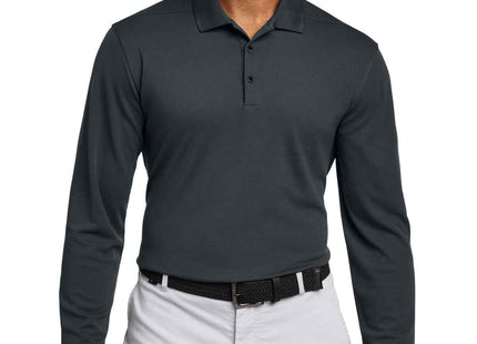 Nike DriFIT Micro Pique 20 Long Sleeve Polo NKDC2104 Anthracite