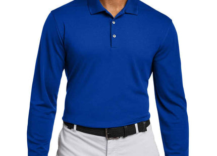 Nike DriFIT Micro Pique 20 Long Sleeve Polo NKDC2104 Game Royal