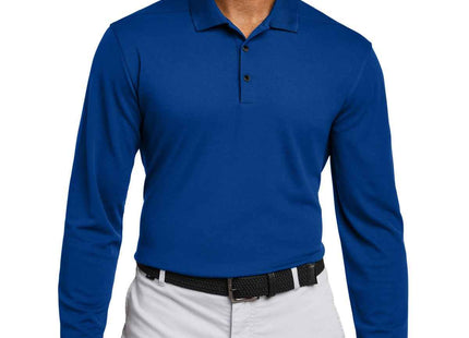 Nike DriFIT Micro Pique 20 Long Sleeve Polo NKDC2104 Gym Blue