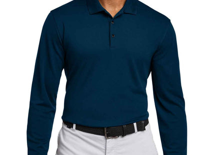 Nike DriFIT Micro Pique 20 Long Sleeve Polo NKDC2104 Navy
