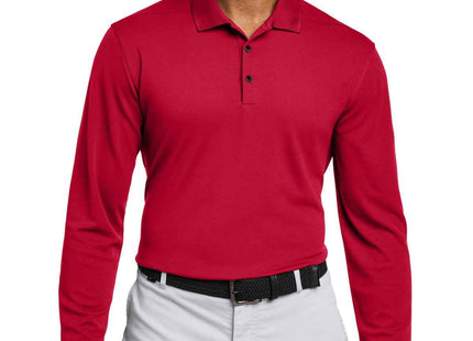 Nike DriFIT Micro Pique 20 Long Sleeve Polo NKDC2104 University Red