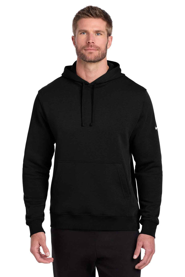 Nike Club Fleece Sleeve Swoosh Pullover Hoodie NKDR1499 Black