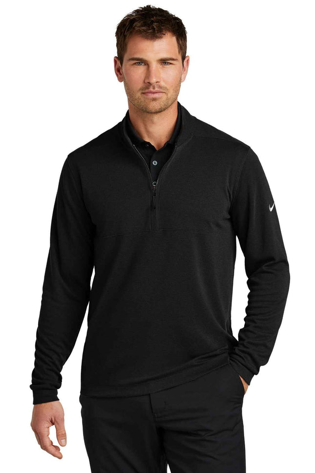 Nike Textured 1/2Zip CoverUp NKDX6702 Black
