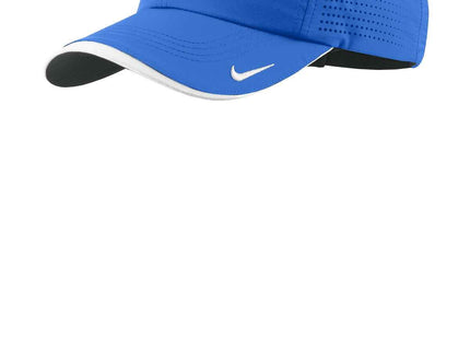 Nike DriFIT Perforated Performance Cap NKFB6445 Game Royal White M L