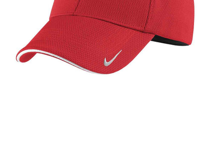 Nike DriFIT Stretch Mesh Sandwich Bill Cap NKFD9718 University Red White