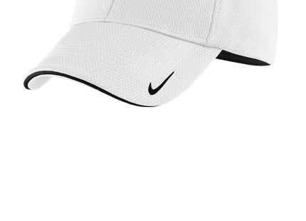 Nike DriFIT Stretch Mesh Sandwich Bill Cap NKFD9718 White Black