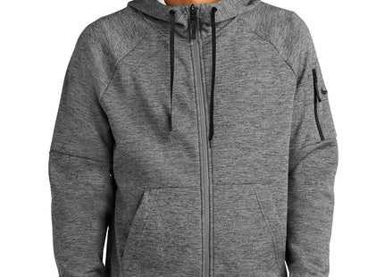 Nike ThermaFIT Pocket FullZip Fleece Hoodie NKFD9859 Charcoal Heather