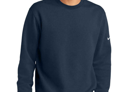 Nike Club Fleece Sleeve Swoosh Crew NKFD9863 Midnight Navy