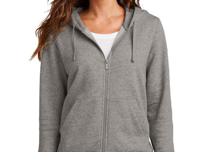 Nike Women's Club Fleece Sleeve Swoosh FullZip Hoodie NKFD9890 Charcoal Heather