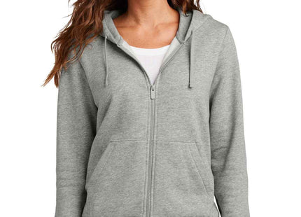 Nike Women's Club Fleece Sleeve Swoosh FullZip Hoodie NKFD9890 Dark Grey Heather