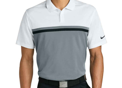 Nike DriFIT Victory Colorblock Polo NKFQ3968 White Cool Grey Black