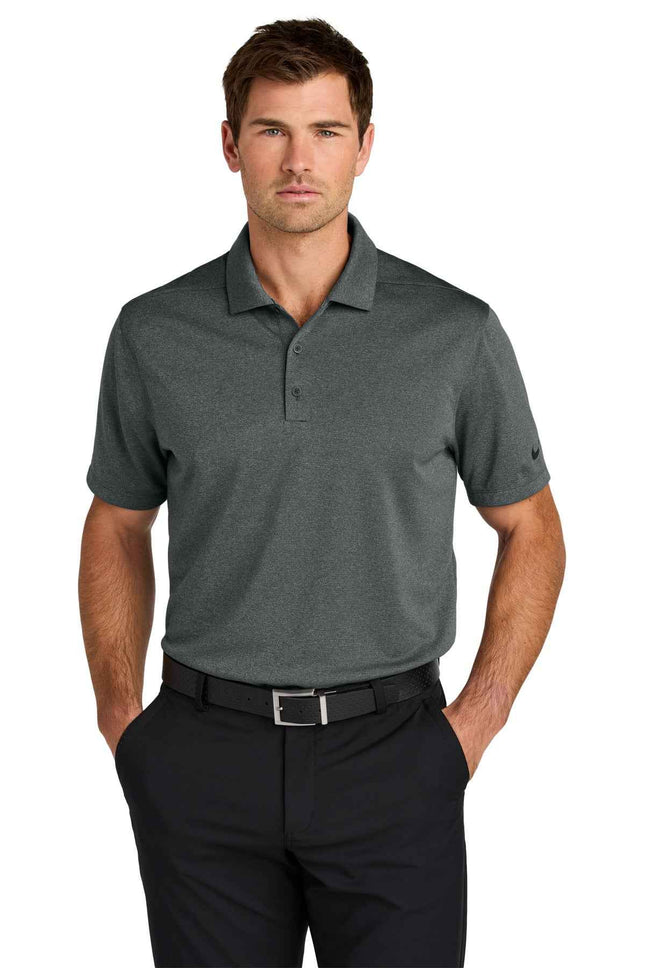 Nike DriFIT Smooth Heather Polo NKFQ4794 Anthracite Heather