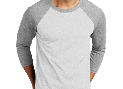 Next Level Apparel Adult TriBlend 3/4Sleeve Raglan Tee NL6051 Prem Hthr Hthr White