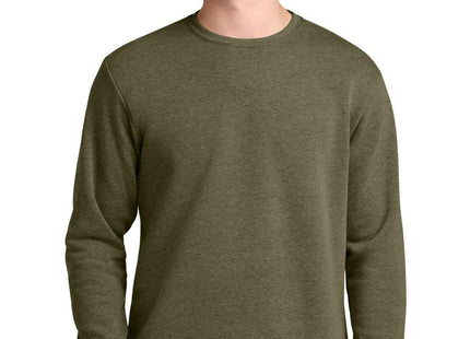 Next Level Apparel Adult Malibu Crewneck Sweatshirt NL9002 Heather Military Green