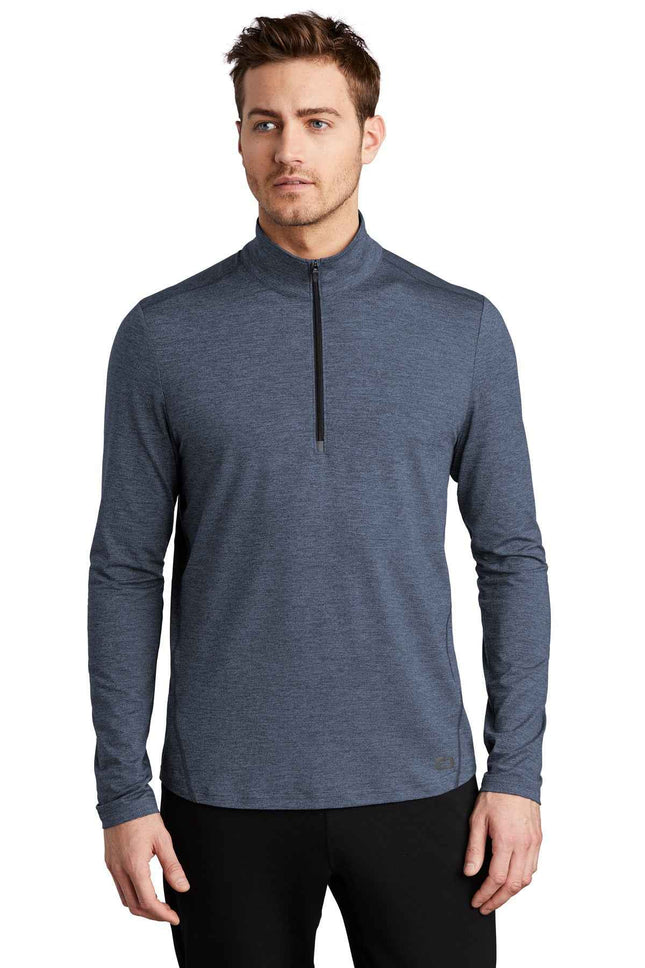 OGIO Force 1/4Zip OE341 Blue Indigo Heather