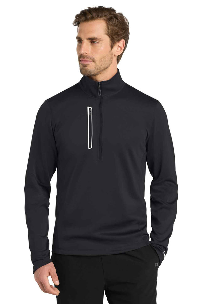 OGIO Fulcrum 1/4Zip OE701 Blacktop