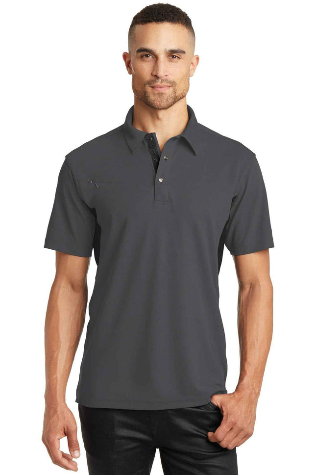 OGIO Accelerator Polo OG102 Diesel Grey Blacktop