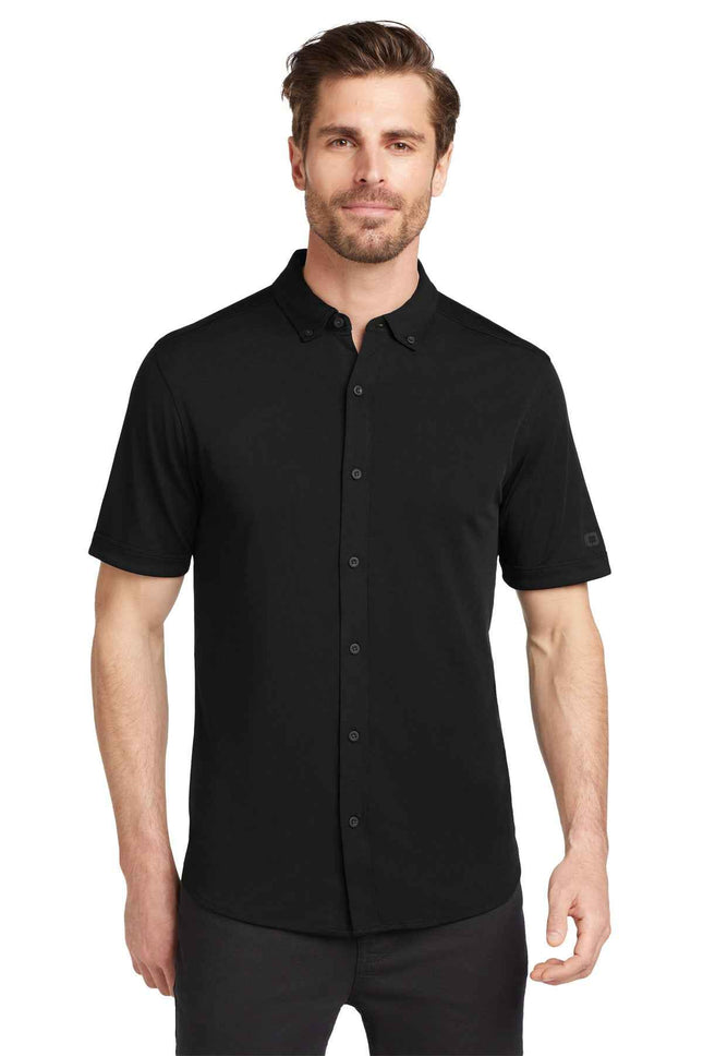 OGIO Gravitate FullButton Polo OG141 Blacktop