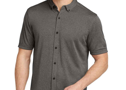 OGIO Gravitate FullButton Polo OG141 Dark Heather Grey
