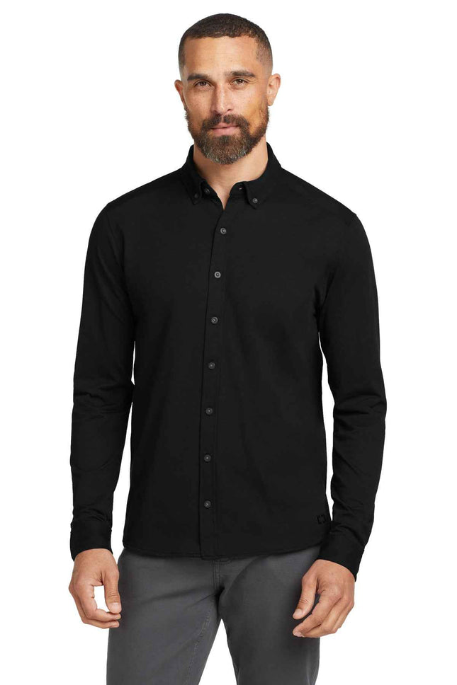 OGIO Code Stretch Long Sleeve ButtonUp OG145 Blacktop