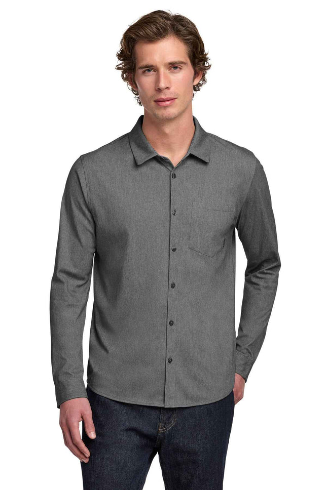 OGIO Extend Long Sleeve ButtonUp OG161 Blacktop Heather