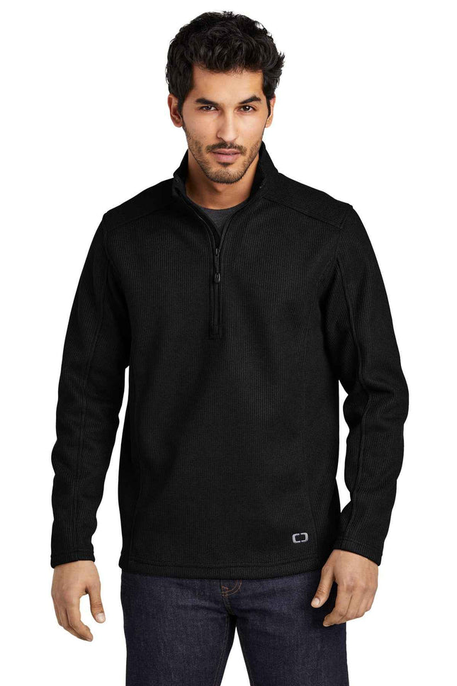 OGIO Grit Fleece 1/2Zip OG729 Blacktop