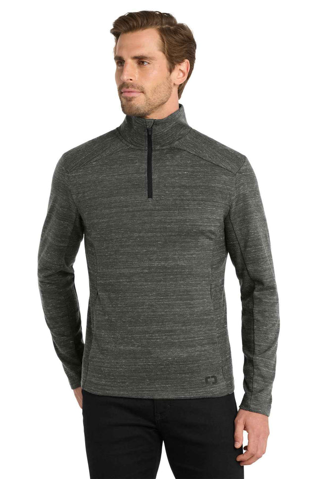 OGIO Flux 1/4Zip OG823 Tarmac Grey Heather