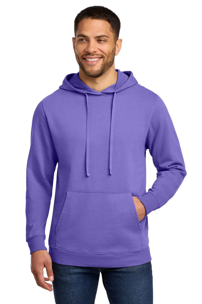 Port & Co Beach Wash GarmentDyed Pullover Hooded Sweatshirt PC098H