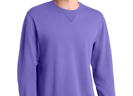 Port & Co Beach Wash GarmentDyed Crewneck Sweatshirt PC098