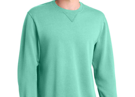 Port & Co Beach Wash GarmentDyed Crewneck Sweatshirt PC098