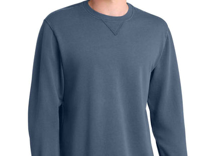 Port & Co Beach Wash GarmentDyed Crewneck Sweatshirt PC098