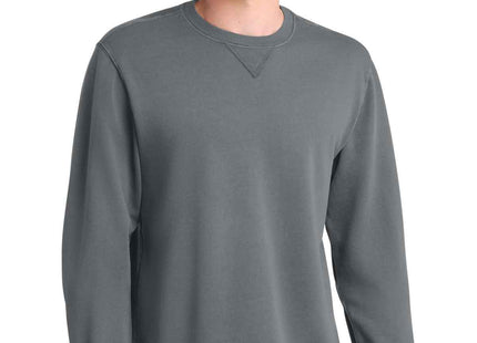 Port & Co Beach Wash GarmentDyed Crewneck Sweatshirt PC098