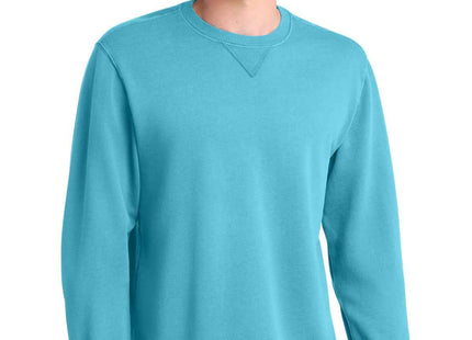 Port & Co Beach Wash GarmentDyed Crewneck Sweatshirt PC098